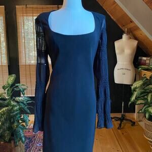 Vintage little black dress Sequin Sleeves